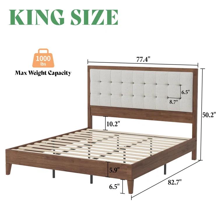 Wade Logan® Behka Upholstered Platform Bed