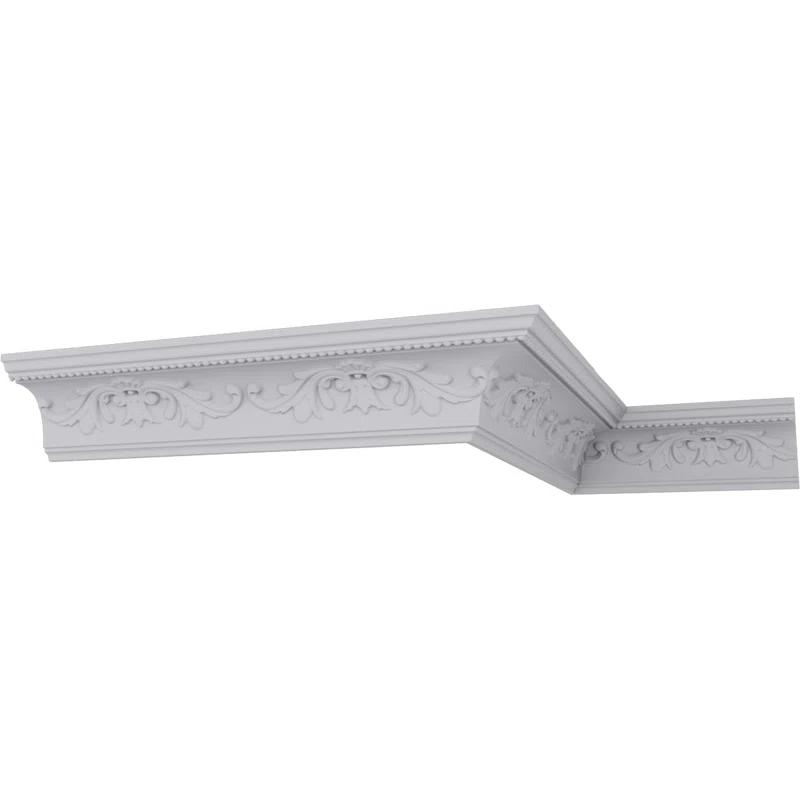 4 3/8"H x 4"P x 5 7/8"F x 94 1/2"L, (9 5/8" Repeat), Versailles Crown Moulding