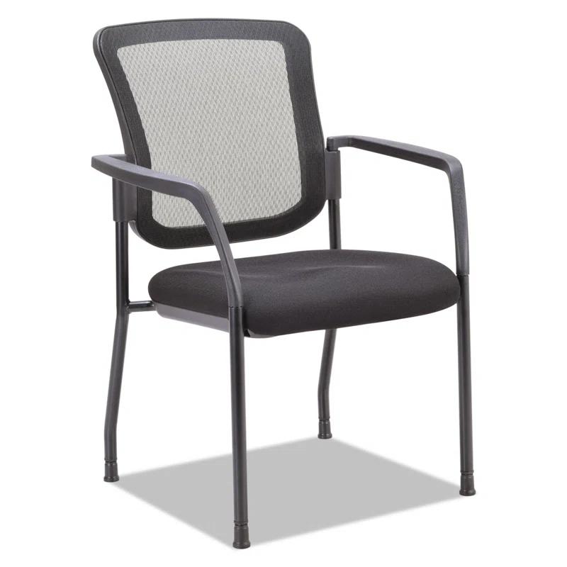 Alera® Stackable Mesh Seat Waiting Room Chair with Metal Frame