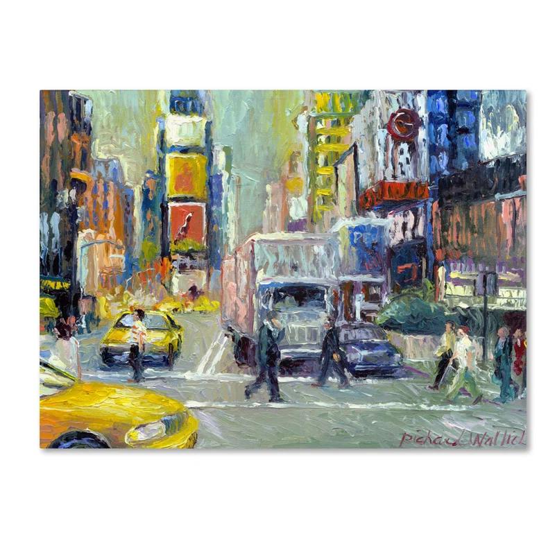 Trademark Fine Art " Times Square " by Richard Wallich
