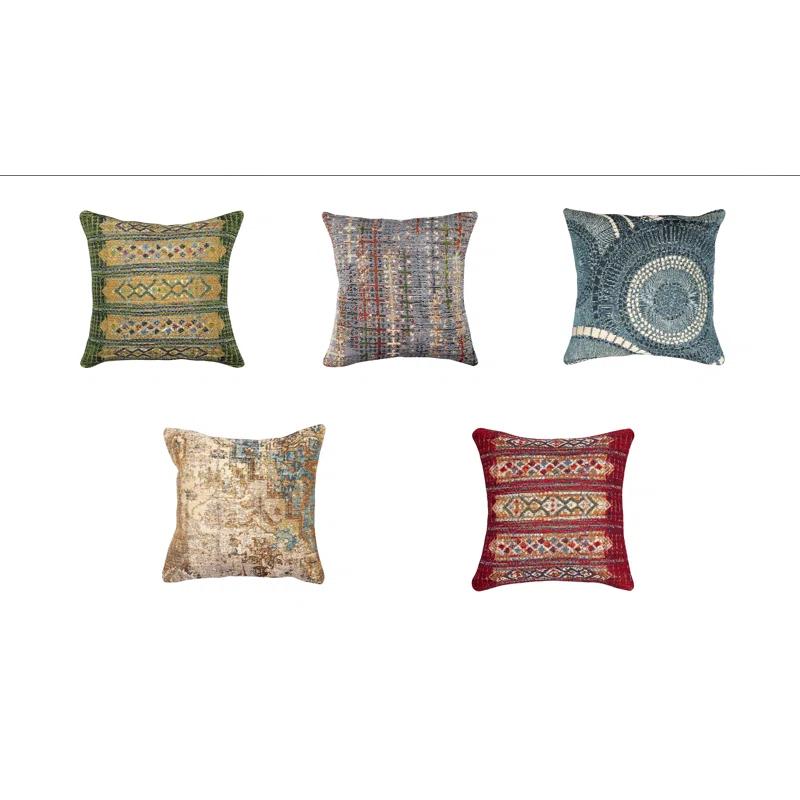 Liora Manne Marina Circles Indoor/Outdoor Pillow 18" X 18"