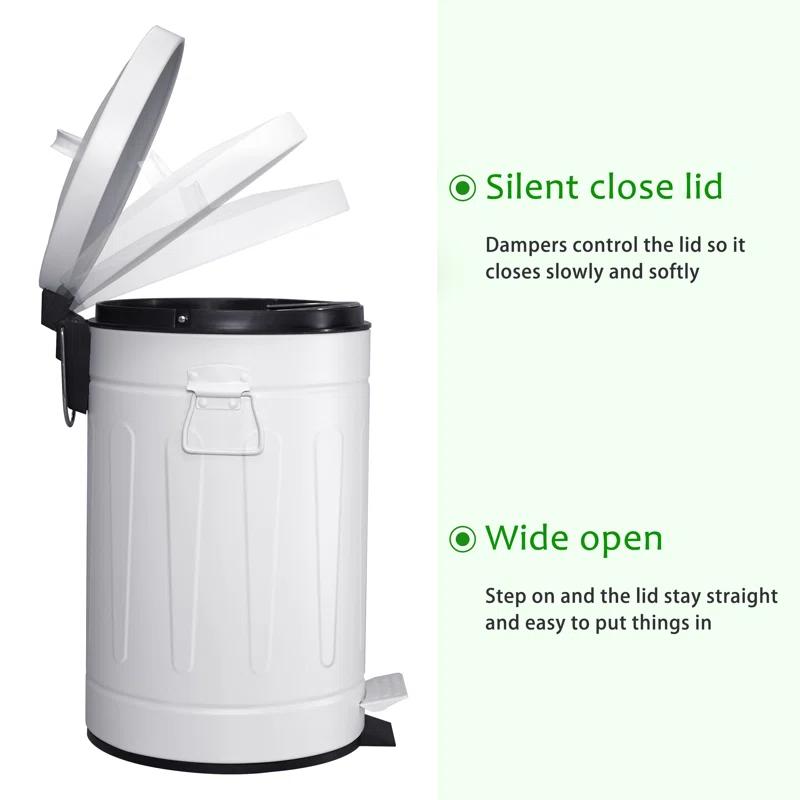 Innovaze Metal Step On Kitchen Trash Can - 3.2 Gallons