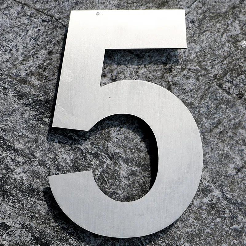 Barton Barton 6-Inch Floating Mount Steel House Number for Address Sign (Black)
