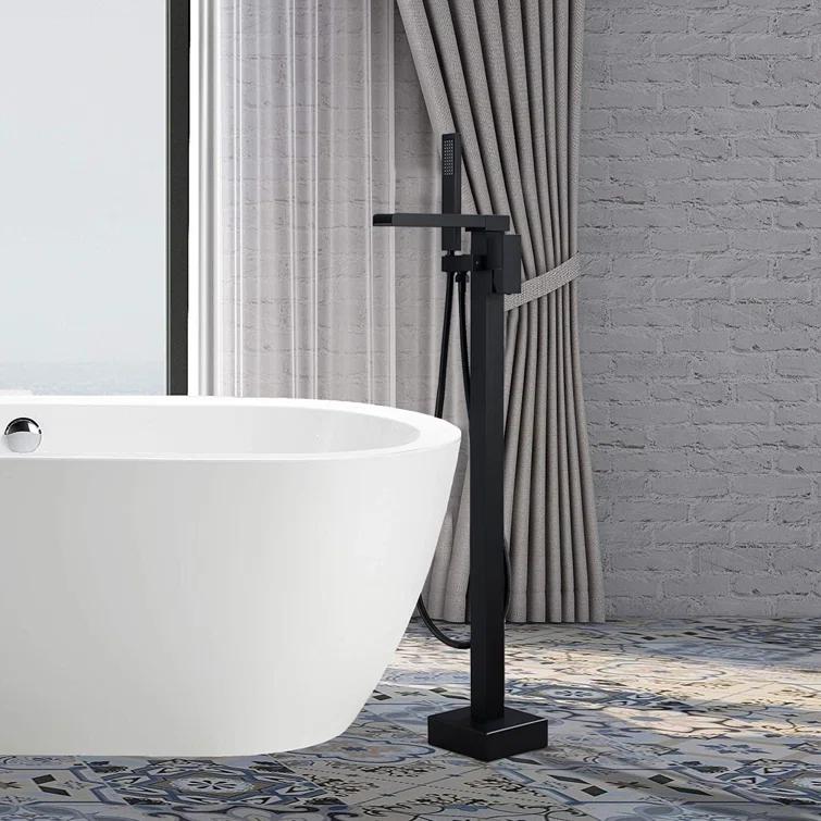 Floor Tub Filler with Diverter