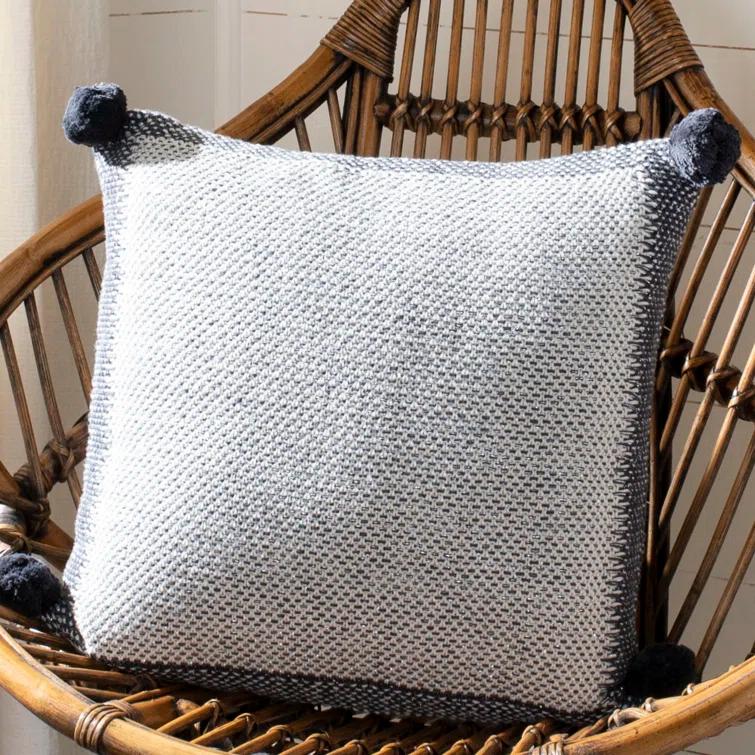 Safavieh Dania Tassels Cotton Reversible Throw Pillow