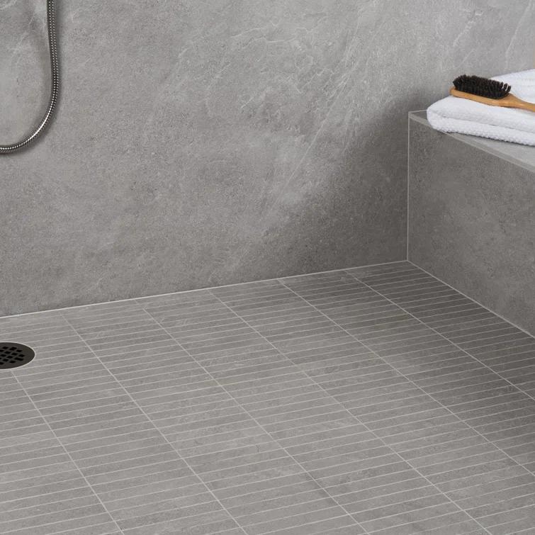Bond Tile Monolith 11.81 In. X 11.81 In. Stacked Matte Porcelain Mosaic Floor And Wall Tile (5.76 Sq. Ft. / Case)