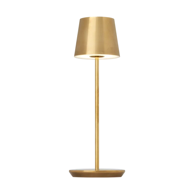 Carla Cordless Table Lamp - Brass