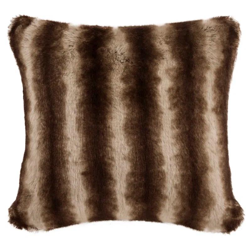 Animal Print Feather Reversible Throw Pillow