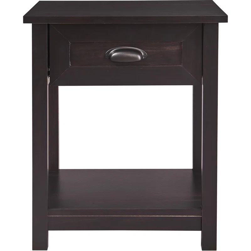 ClickDecor Bailey Wood 1-Drawer End Table