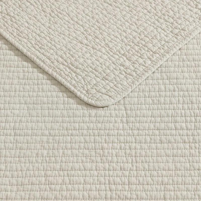 Nautica Bayport Nautica Seashore Stitch Solid Cotton Quilt Set