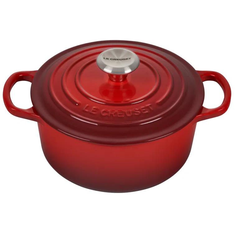 Le Creuset Signature Enameled Cast Iron Round Dutch Oven with Lid