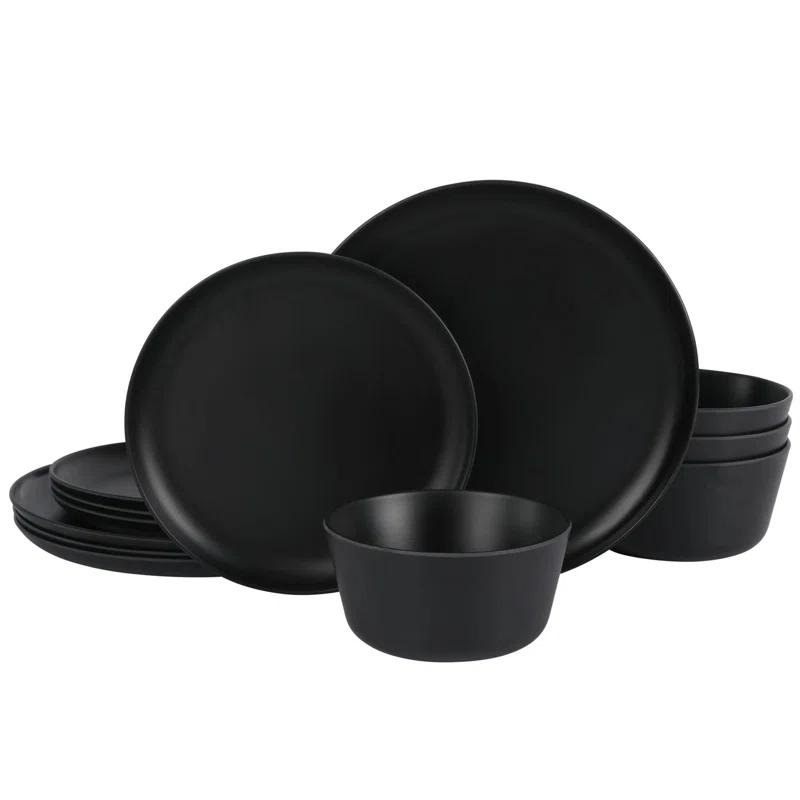 Gibson Home Gibson Home Fairhope 12 Piece Melamine Dinnerware Set