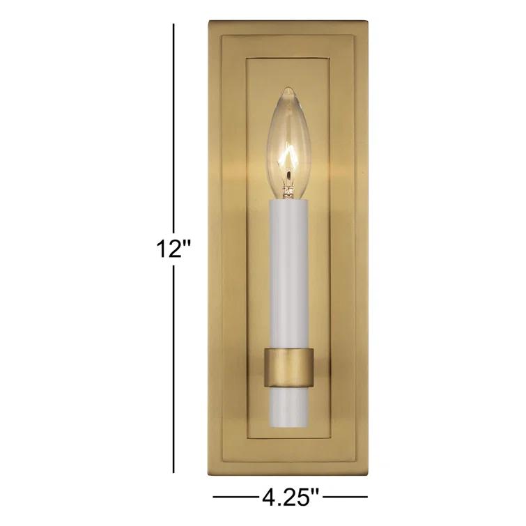 Annabel Single Light Steel Dimmable Candle Wall Light