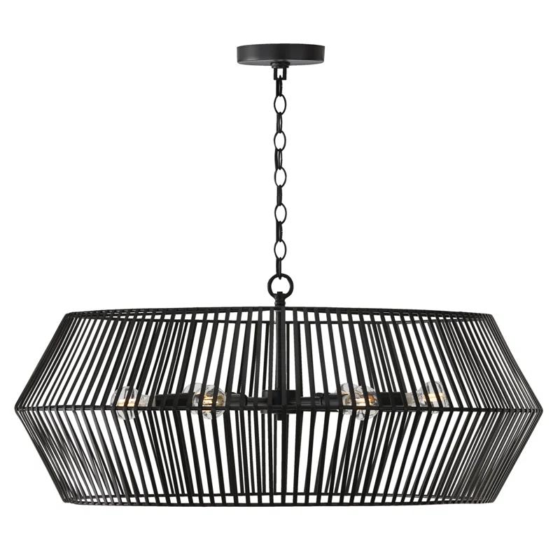 Capital Lighting Kaiya 6 - Light Dimmable Cage Chandelier