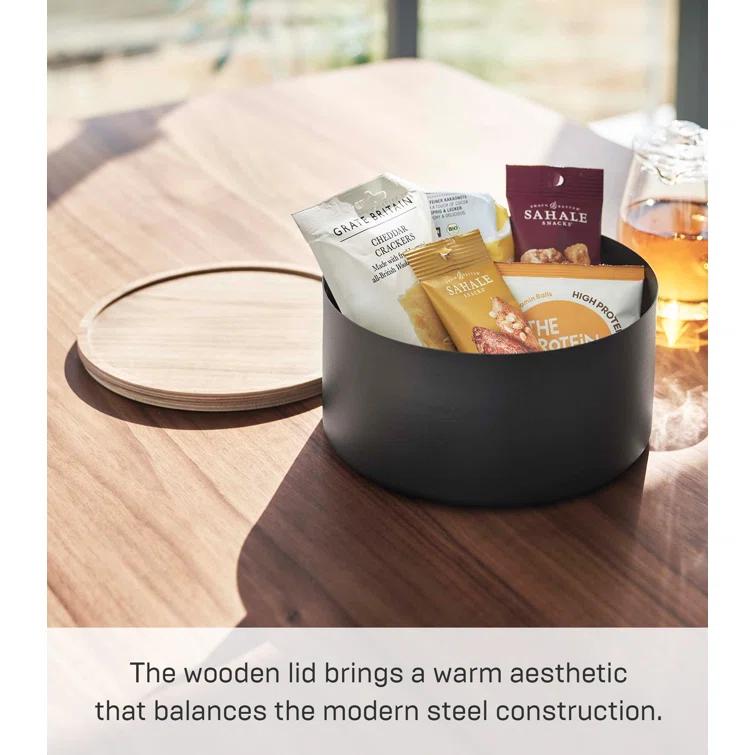 Yamazaki Home Rin Metal Storage Bin