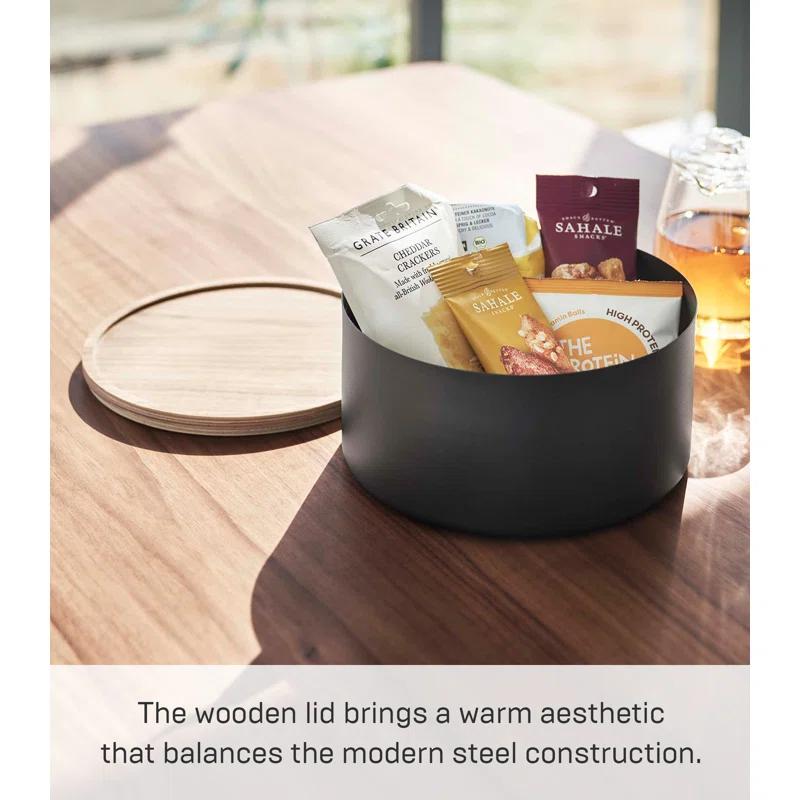 Yamazaki Home Rin Metal Storage Bin