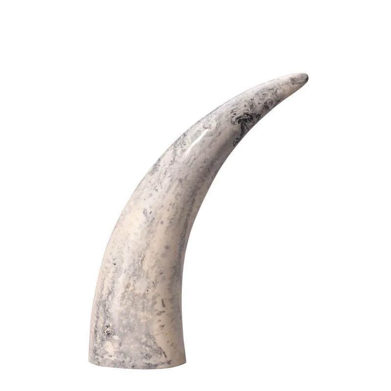 3 Piece Variegated Horn Sculpture Set