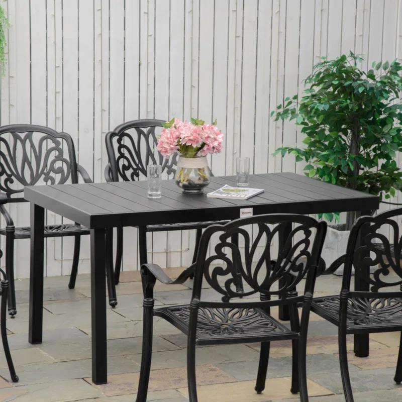 Outsunny Rectangular Outdoor Dining Table