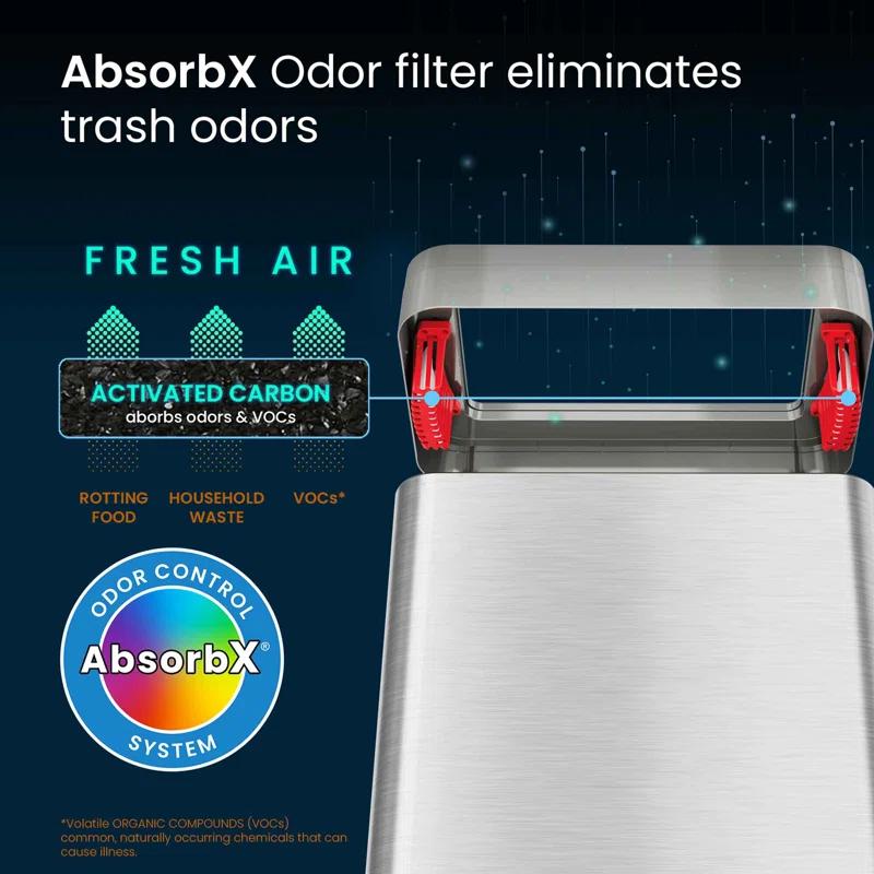 Deodorizer Stainless Steel Trash Can