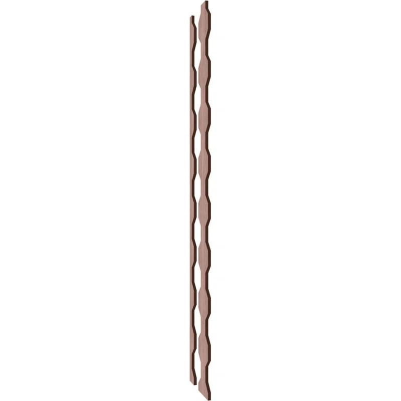 Ekena Millwork Pontiac Adjustable Wood Decorative Slat Wall Panel Kit