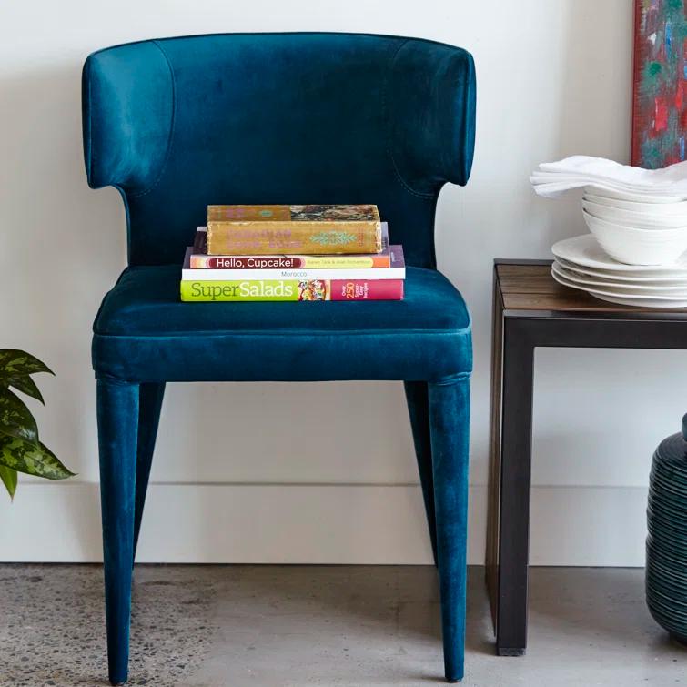 Emma Upholstered Wingback Side Chair