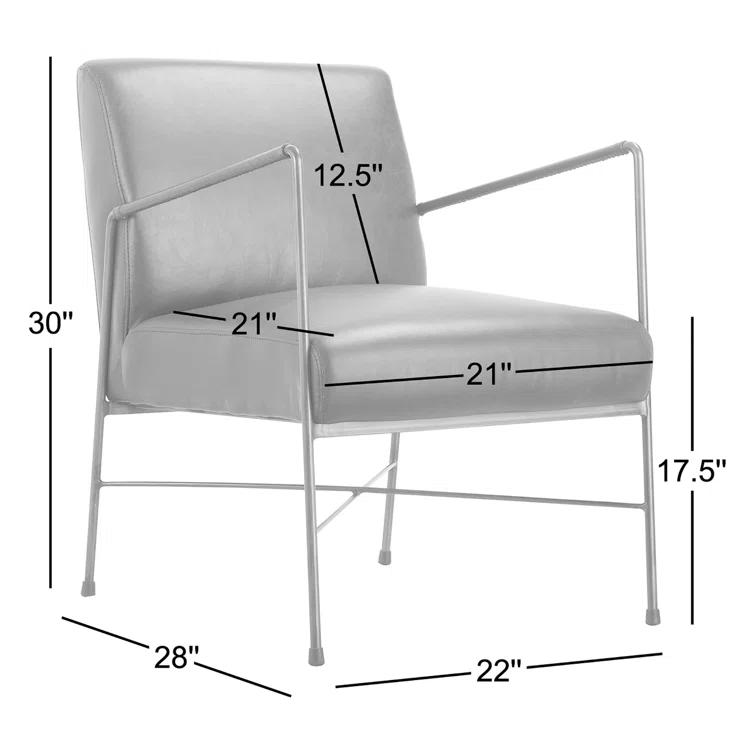 Ivie Leather Accent Chair