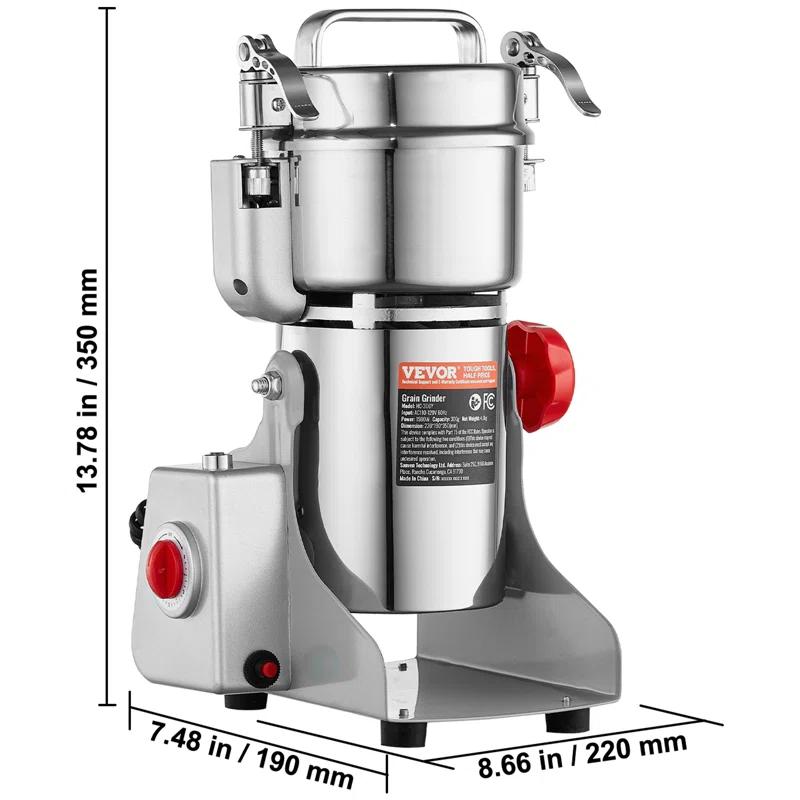 VEVOR 300g Commercial Spice Grinder Electric Grain Mill Grinder High Speed