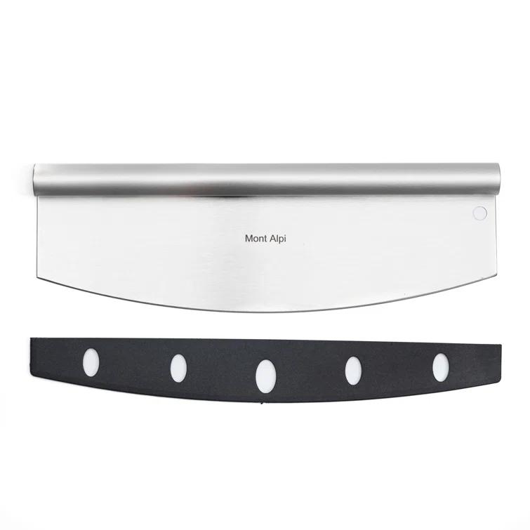 Mont Alpi Mont Alpi MAPK Universal Outdoor Grill Pizza Making Converter Kit - Pizza Stone Rest with Handles, 15" Pizza Stone, Stainless Steel Fold up Pizza Peel and Chicago Style Pizza Rocker Cutter Knife