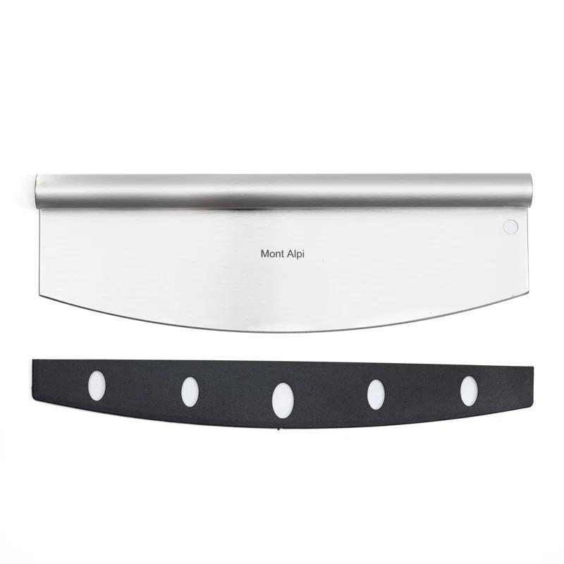 Mont Alpi Mont Alpi MAPK Universal Outdoor Grill Pizza Making Converter Kit - Pizza Stone Rest with Handles, 15" Pizza Stone, Stainless Steel Fold up Pizza Peel and Chicago Style Pizza Rocker Cutter Knife