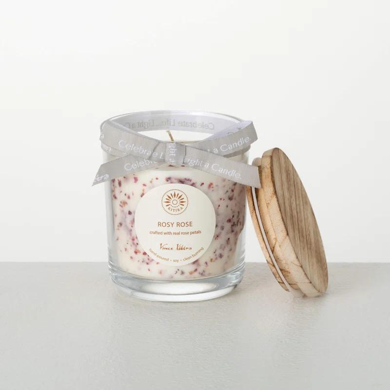 Clover Lane Velvet Rose Scented Jar Candle
