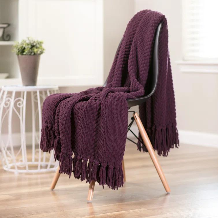 Chanasya Textured Knitted Throw