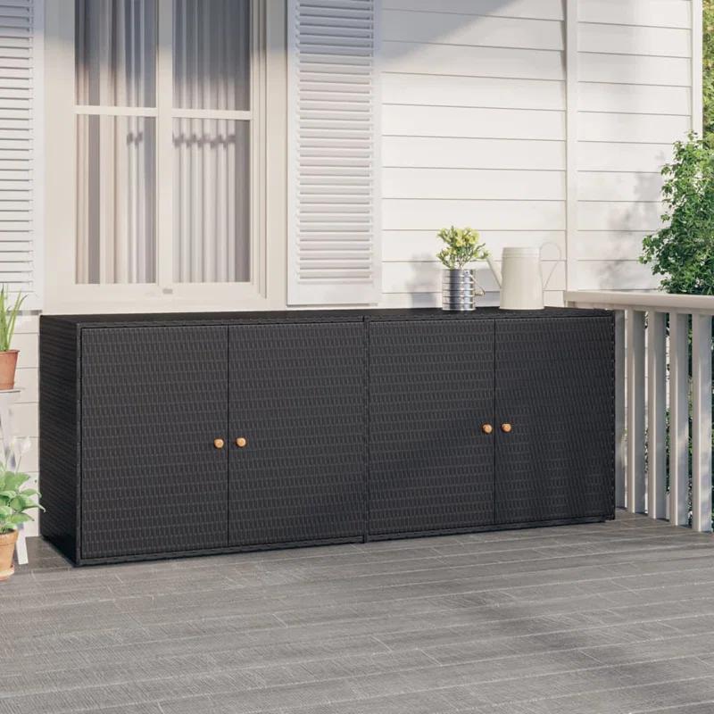VidaXL Water Resistant Acacia Cabinet Deck Box