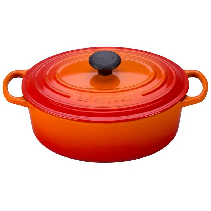Le Creuset Enameled Cast Iron Oval Dutch Oven with Lid