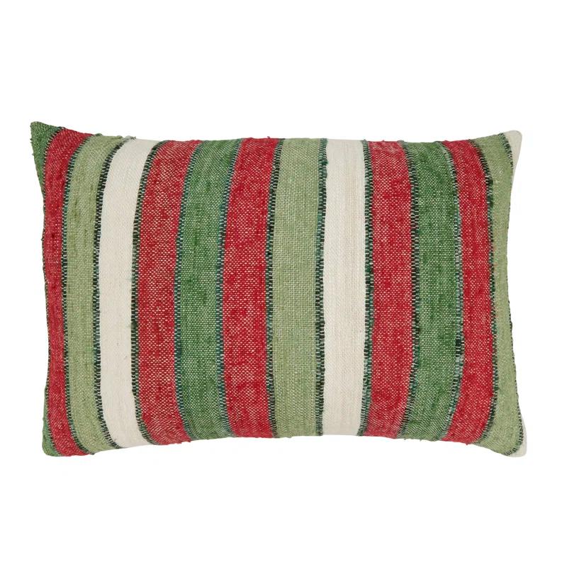Lynn Collection Striped Cotton Throw Pillow