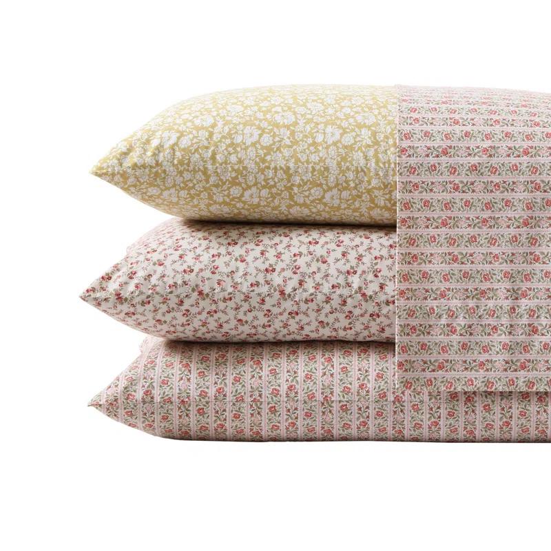 Laura Ashley Laura Ashley Printed Cotton Percale Sheet Set