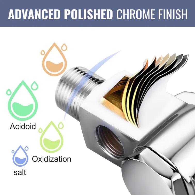 ARCORA Brass Commercial Wall Mounted Pot Filler Faucet, Push-Back Water Bottle Filling Station Female Inlet AR42033C-F