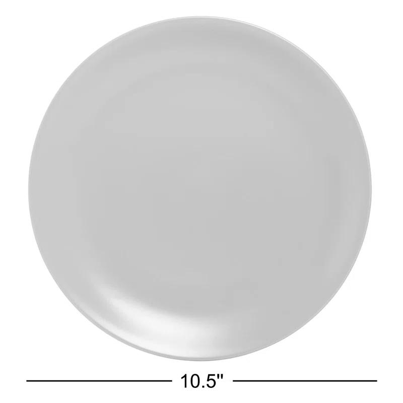 Wazee Matte 10.5" Dinner Plate (Set of 6)