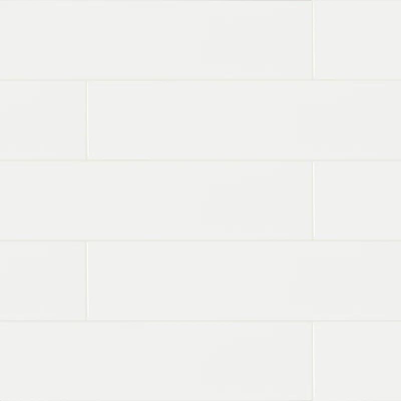 MSI 16" x 4" Glossy Ceramic Bullnose Tile Trim