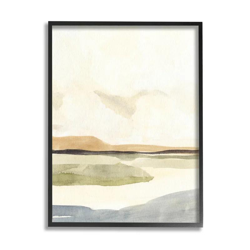 Stupell Industries " Scenic River Landscape Sky " by Annie Warren Painting Print