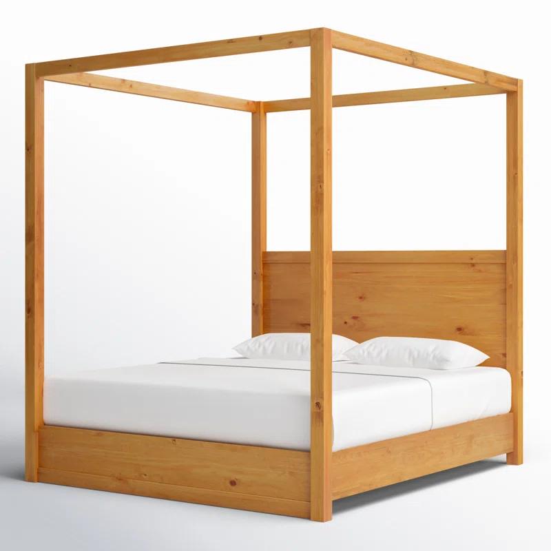 Modica Solid Wood Canopy Bed