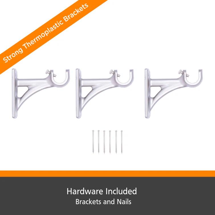 Kenney Steel Adjustable Single Curtain Rod