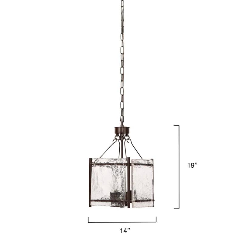 Jamie Young Company Glenn 4 - Light Dimmable Square/Rectangle Chandelier