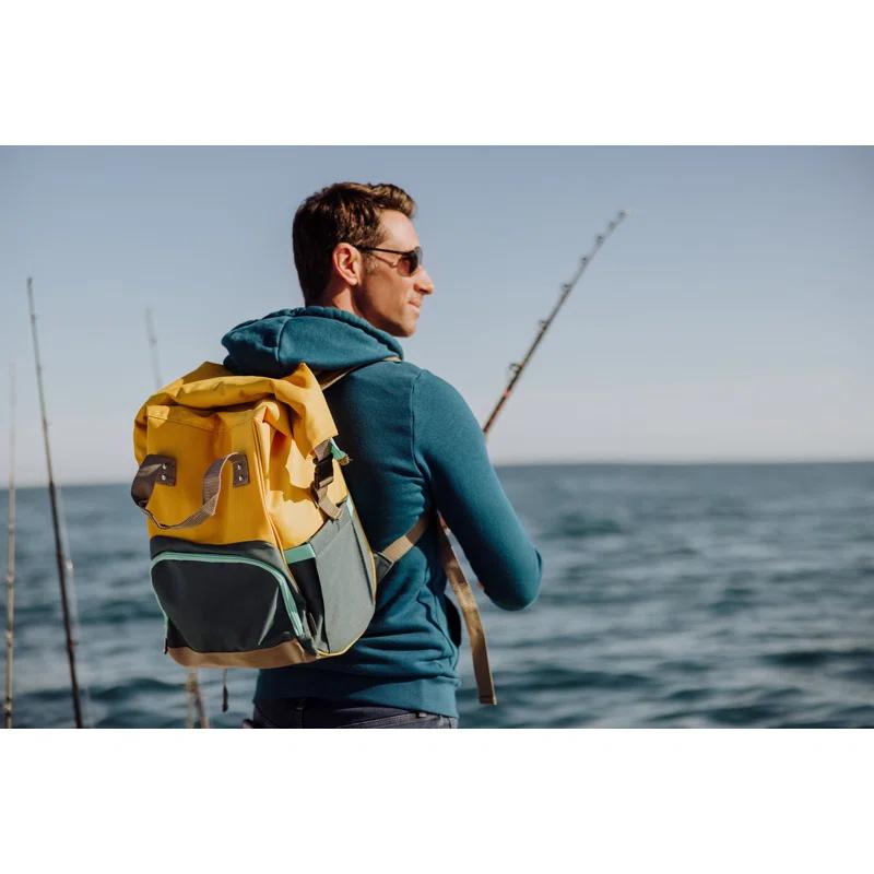 Picnic Time On The Go Roll-Top Backpack Cooler - Hiking Backpack Cooler