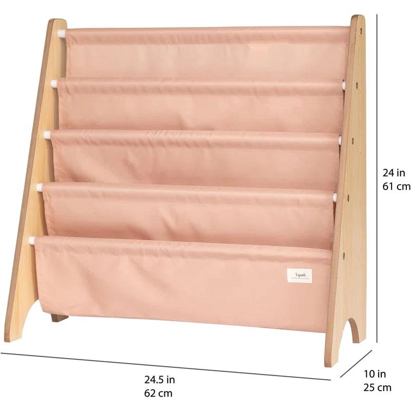 3 Sprouts URKS 3 Sprouts - Book Shelf - Kids Book Rack Organizer  - Baby Room Bookcase