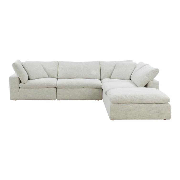 Desert Sage Performance Fabric Modular Sectional with Removable Cushions