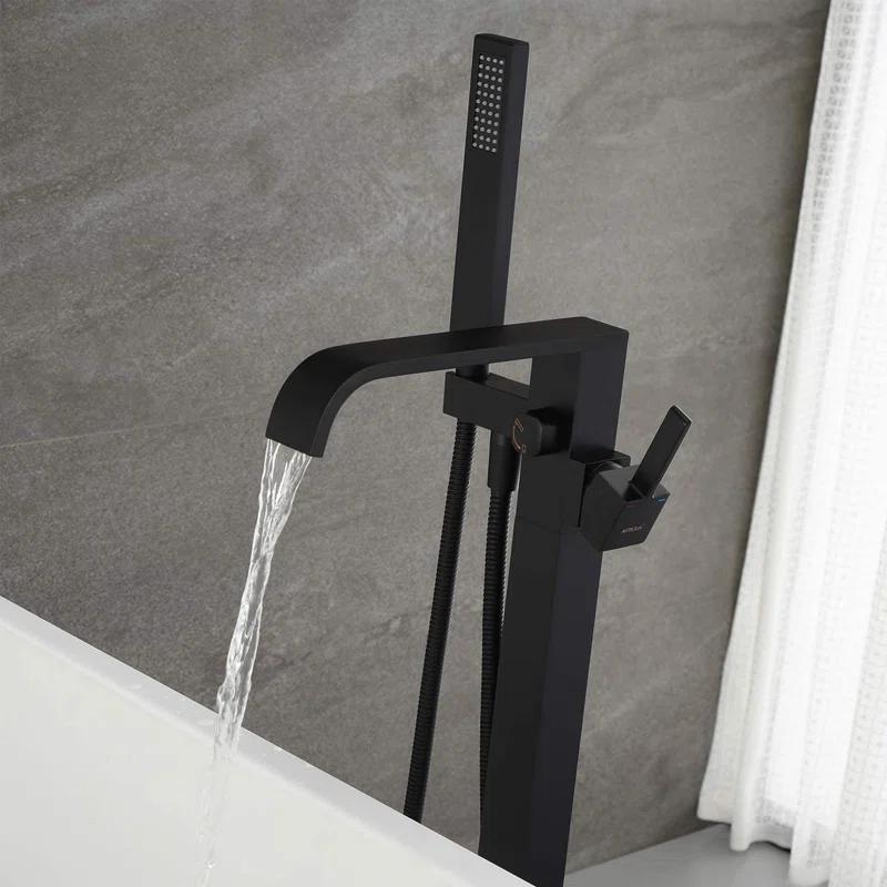 Floor Tub Filler with Diverter