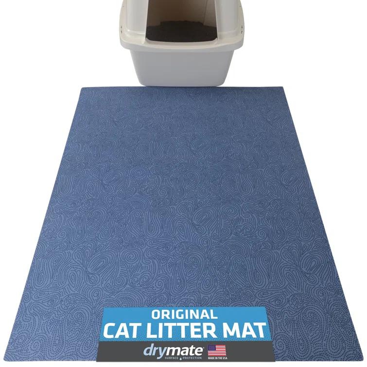 Drymate XL Cat Litter Mat for Litter Box, Protective & Decorative - Absorbent, Waterproof, Machine Washable