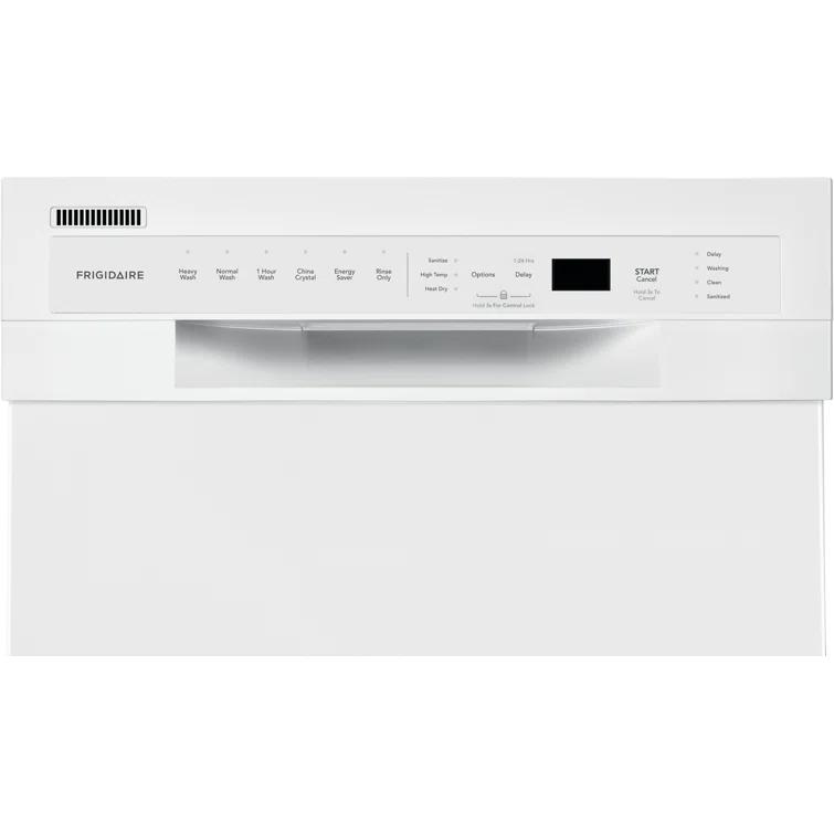 Frigidaire Frigidaire Series 18" 52 dBA Built-in Full Console Dishwasher with Cycle Status Indicators FFBD1831UW