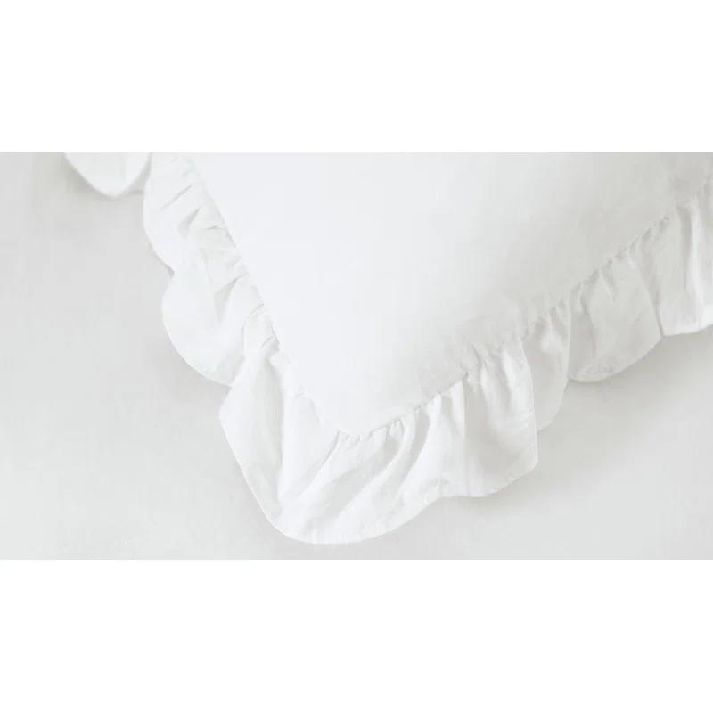 Chezmoi Collection Sinclair French Country Chic Ruffle Skirt Bedspread Set