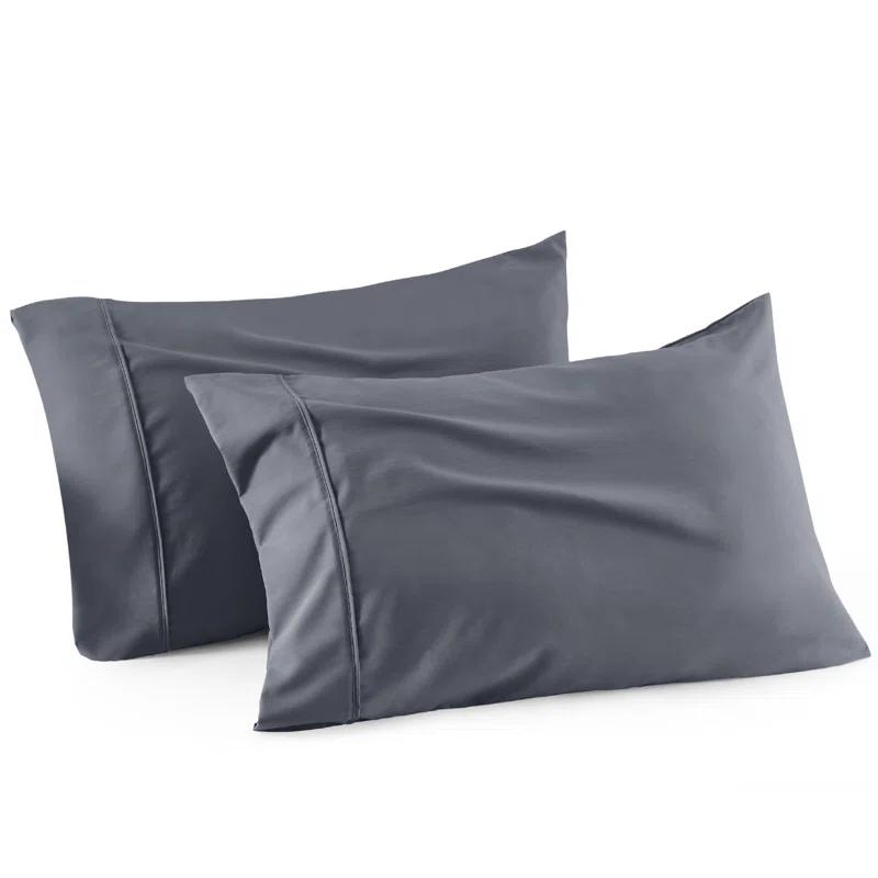 Bedsure Bedsure Pillow Cases Queen Size Set Of 2 - Polyester & Rayon Derived From Bamboo Cooling Pillowcase, Breathable, Soft And Wrinkle-Free Pillow Covers With Envelope Closure, Gifts, 20X30 Inches